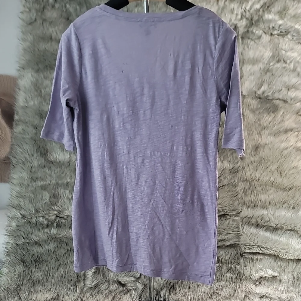 Talbots Light Purple Short Sleeve Tee - Picture 8 of 8